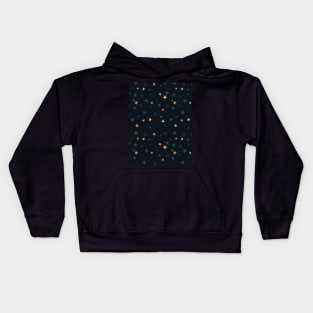 Sparking Stars - Art Deco - Minimalist Colorful Holidays Kids Hoodie